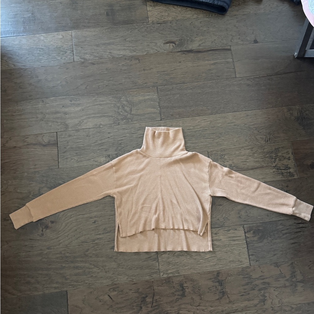 TNA Light Tan Turtleneck Sweater